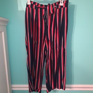 Striped dress pants